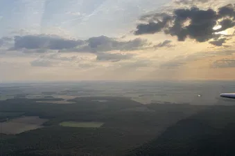 Berry - Bourbonnais - Tour de la forêt de Tronçais en avion
