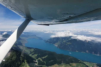 Flight Schmerikon - Netstal - Steinen from Wangen- Lachen