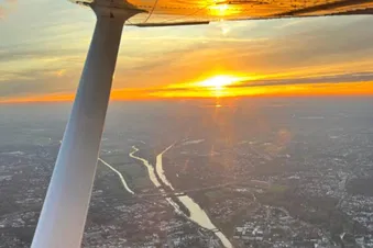 Rundflug über Oldenburg/Wangerooge und den Jadebusen