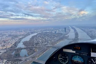 Atemberaubender Flug über Wien