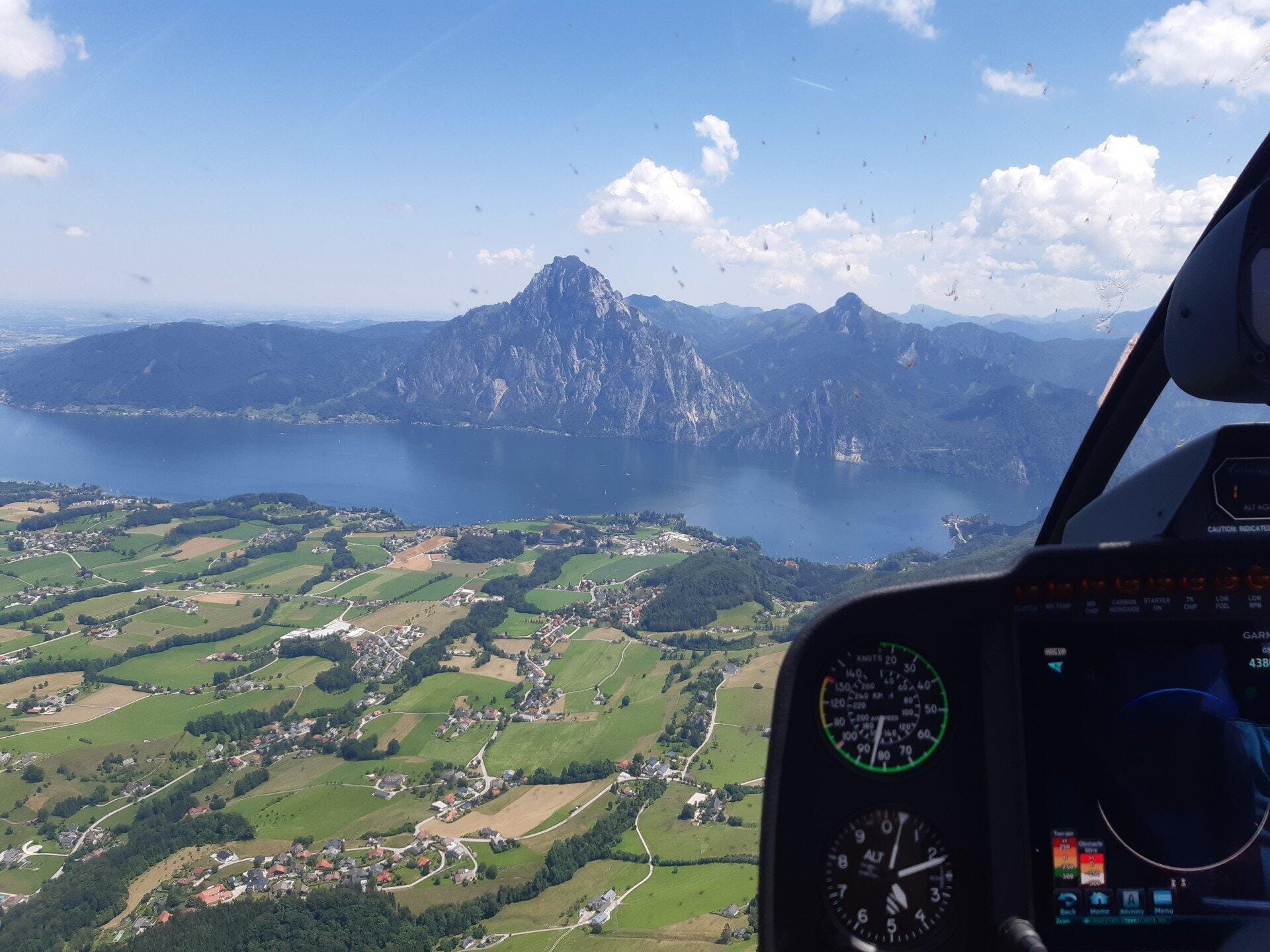 Traumflug über Wolfgangsee, Mondsee & Salzkammergut