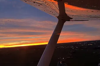 Nachtflug Eggenfelden-Linz-Salzburg