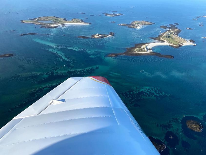 Survol Concarneau / l'Archipel des Glénan / La Torche