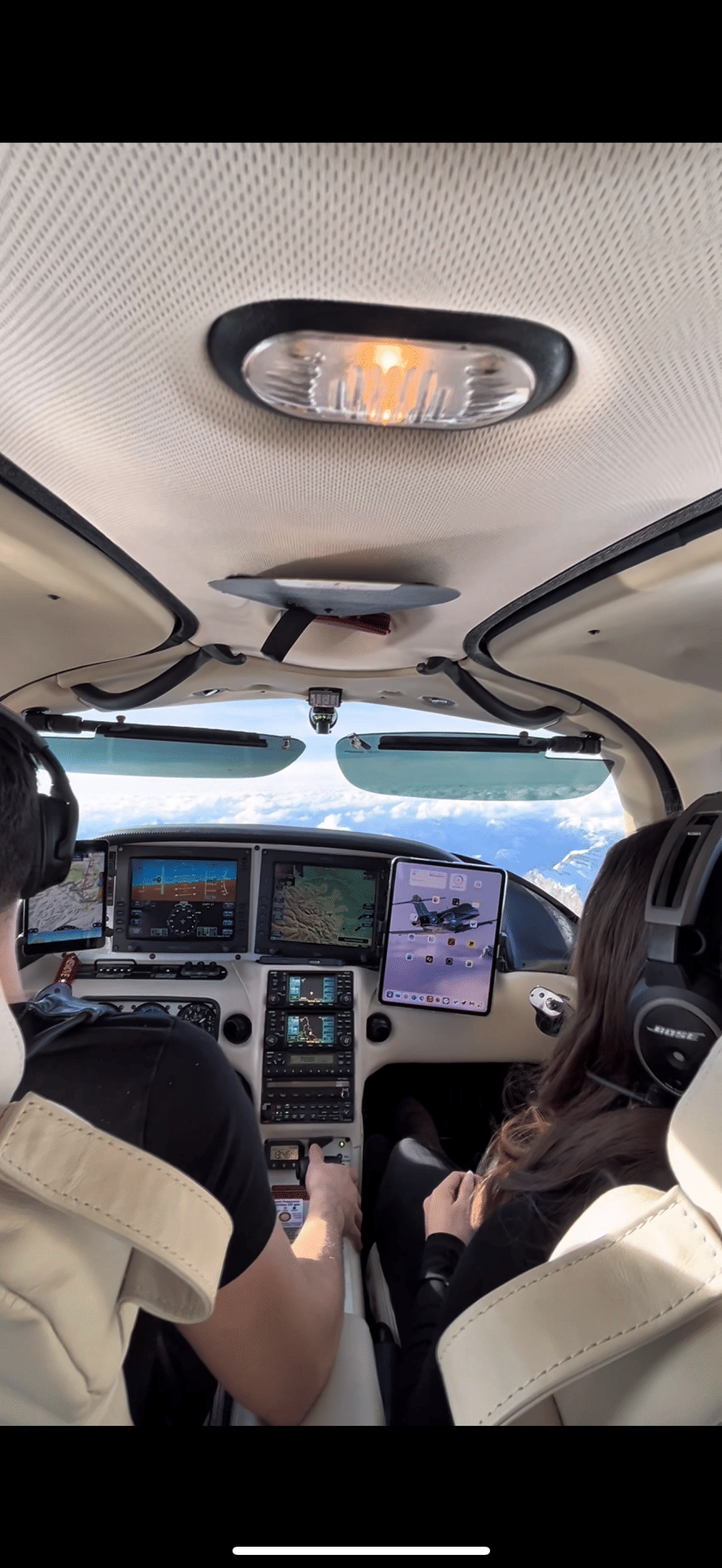 Anflug auf die Berge