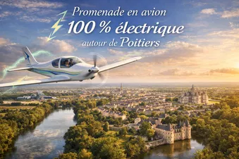 Promenade en avion 100 % électrique autour de Poitiers