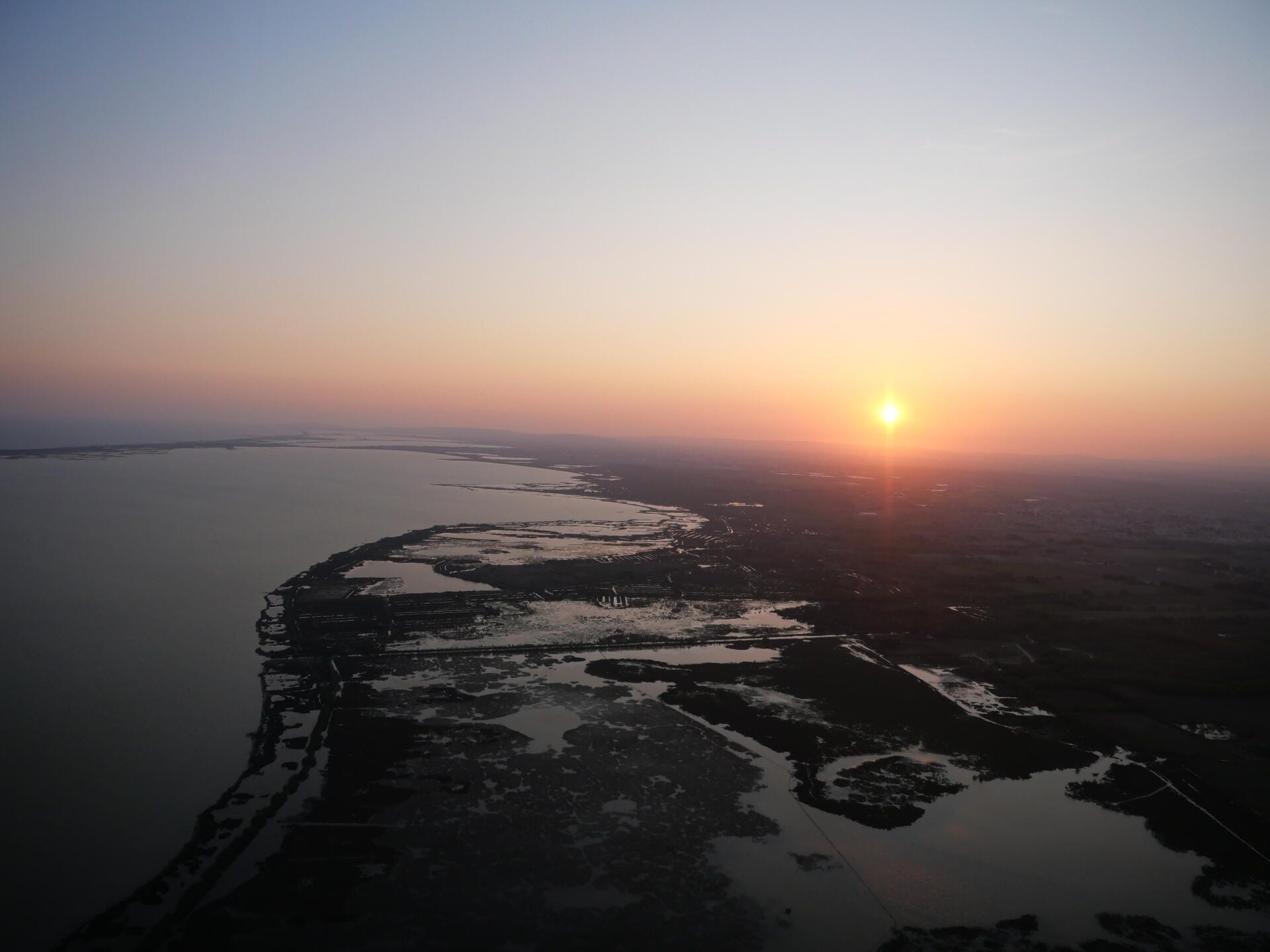 Coucher de soleil en Camargue!