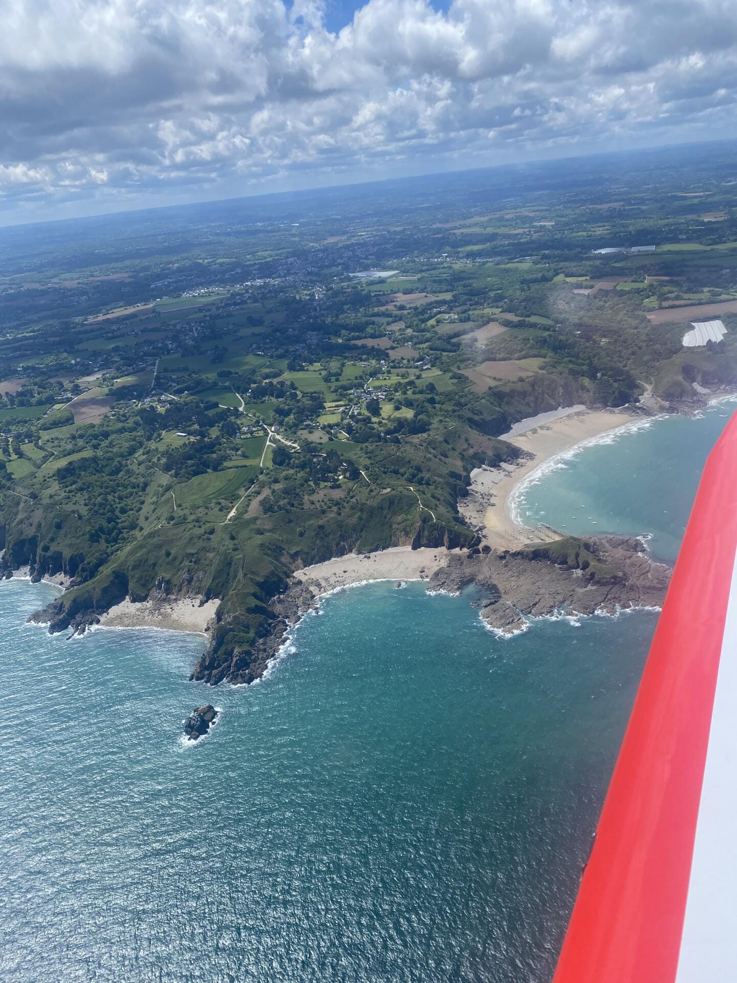 En vol pour la magnifique ile de Brehat
