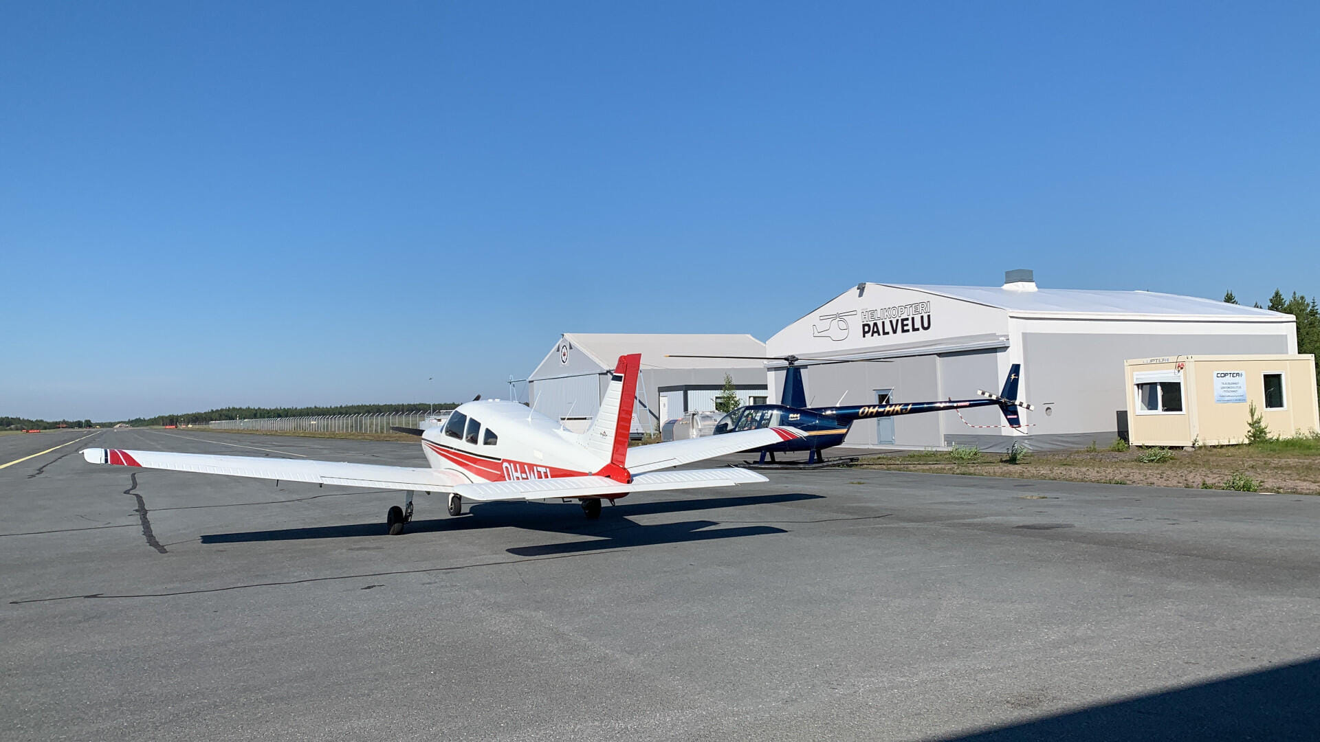 Back view of Piper Warrior III