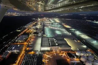 Die Lichter der Nacht von oben - nur im Winter!