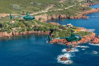 Saint-Tropez en hélicoptère - Vol privé - R44