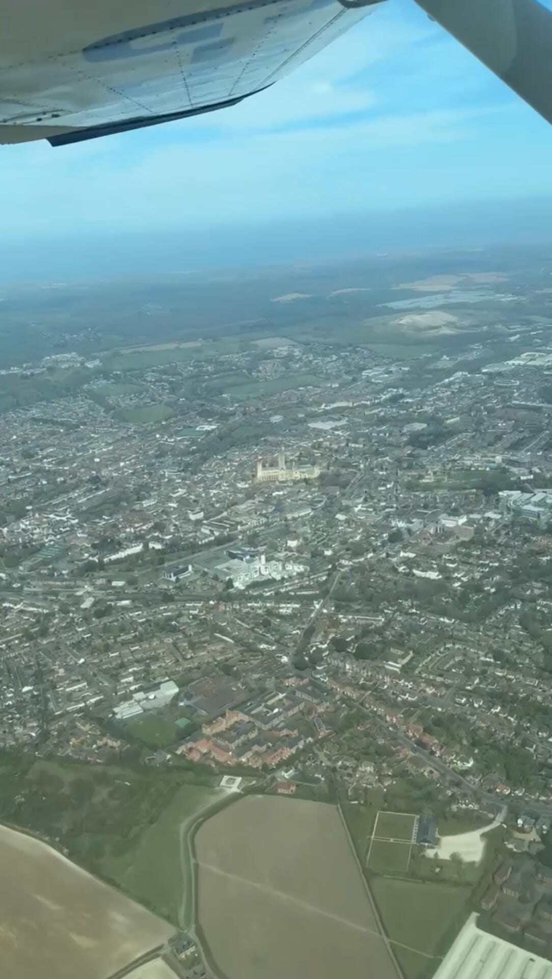 North - South Kent countryside & city flight