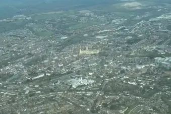 North - South Kent countryside & city flight
