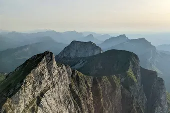 Im Heli Richtung Rigi - Grosser Mythen - Titlis - Pilatus