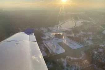 Coucher de soleil sur le sud de l'Oise