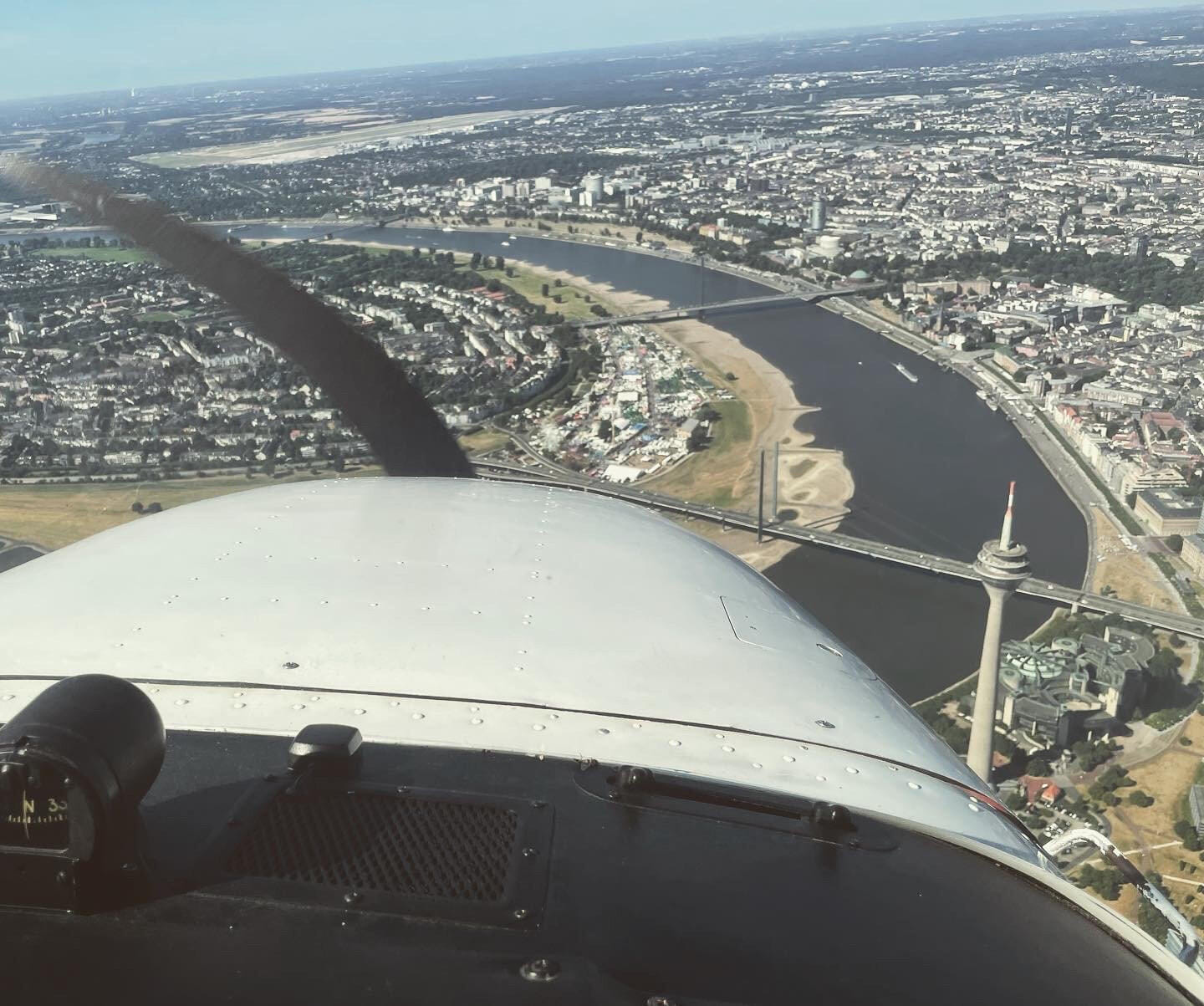 Ruhrgebiet und Rheinland von oben