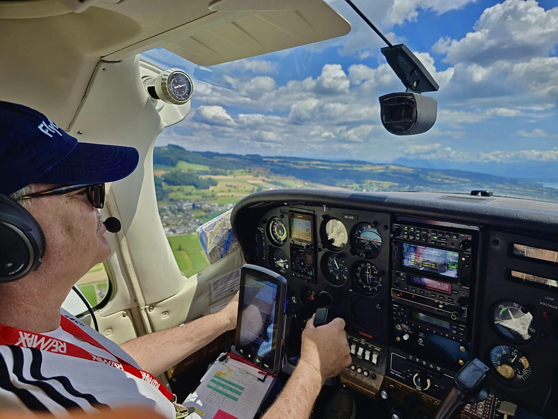 Peter beim Abflug