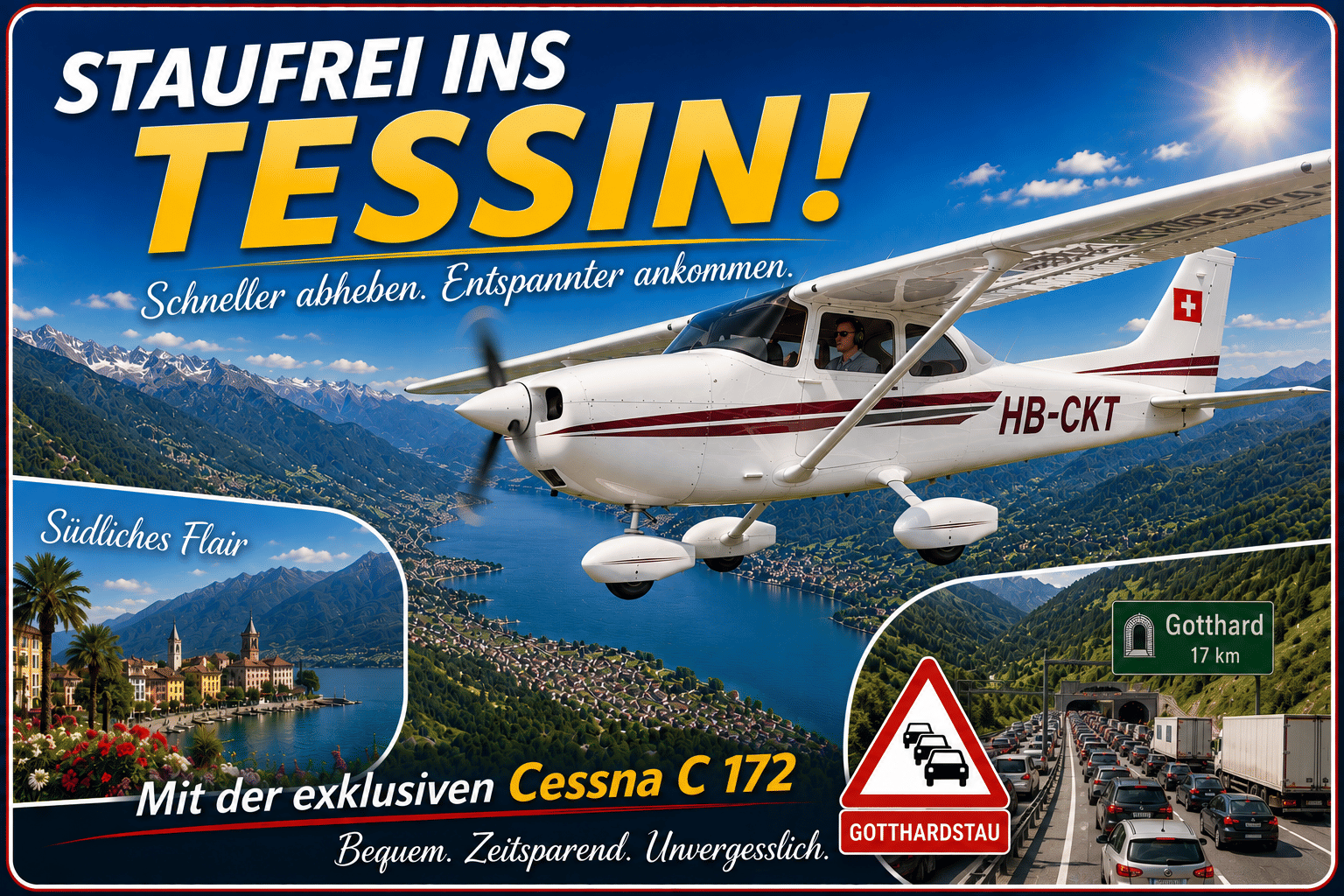 Staufrei ins Tessin? PizzaExpress hebt ab!