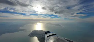 Une journée à la Rochelle, Tour de l'Ile de Ré en avion