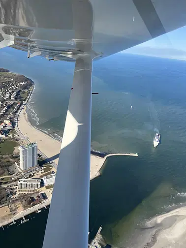 Flug über Schwerin und Lübeck