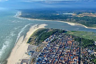 Vue aérienne , ville du Touquet
