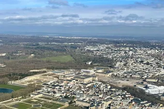 Vue aérienne du Château de Versailles