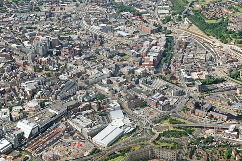 See the City of Sheffield from the Air
