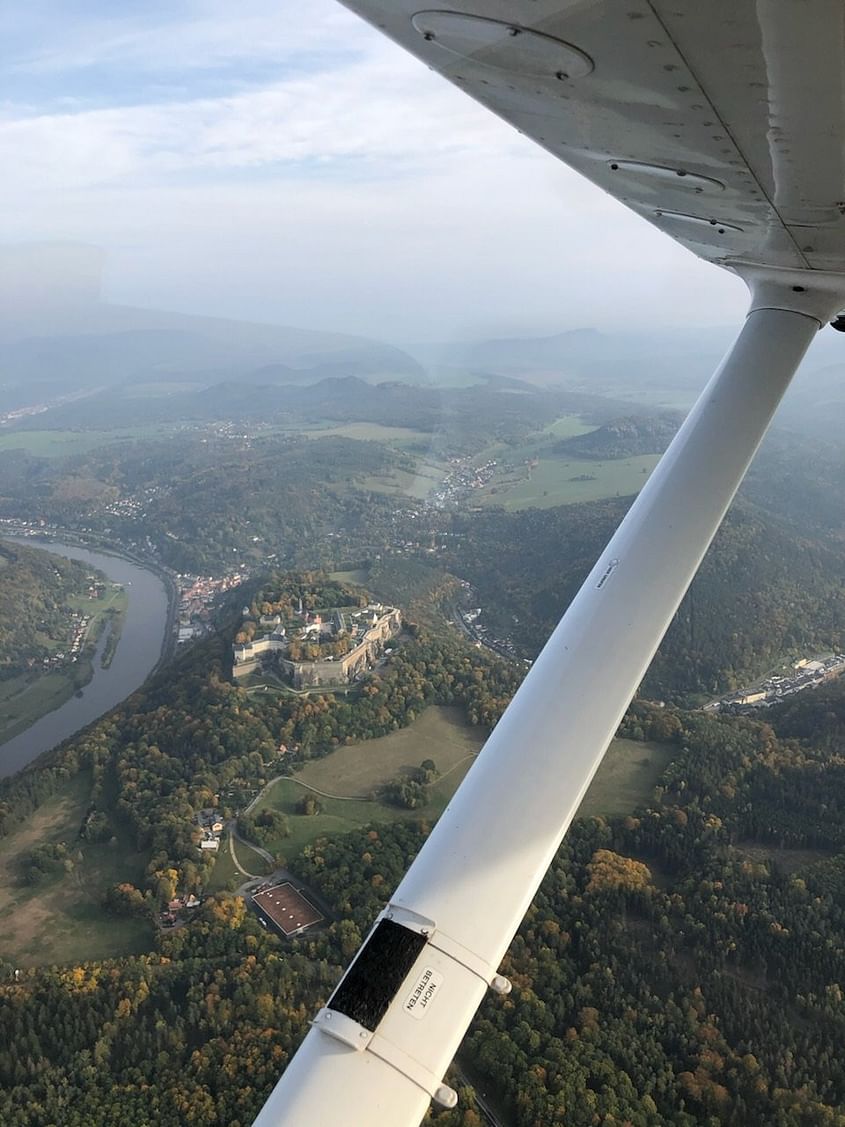 Dresden - Sächsiche Schweiz - Moritzburg -  Rundflug