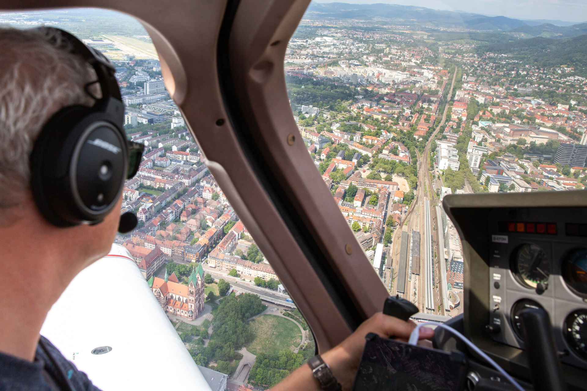 Landeanflug auf Freiburg