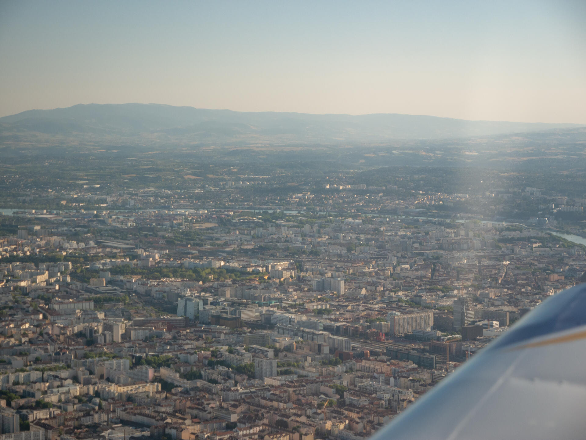 Survol de Lyon