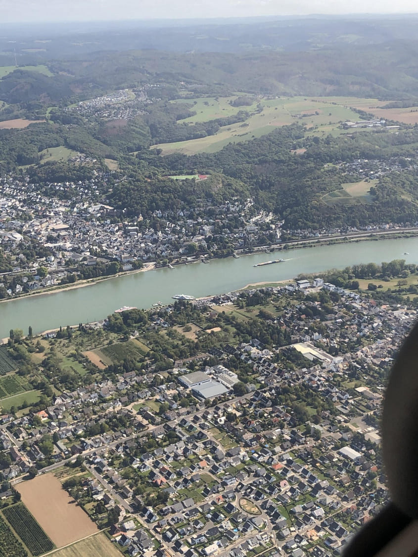 30-minütiger Rundflug über Bonn/Siebengebirge