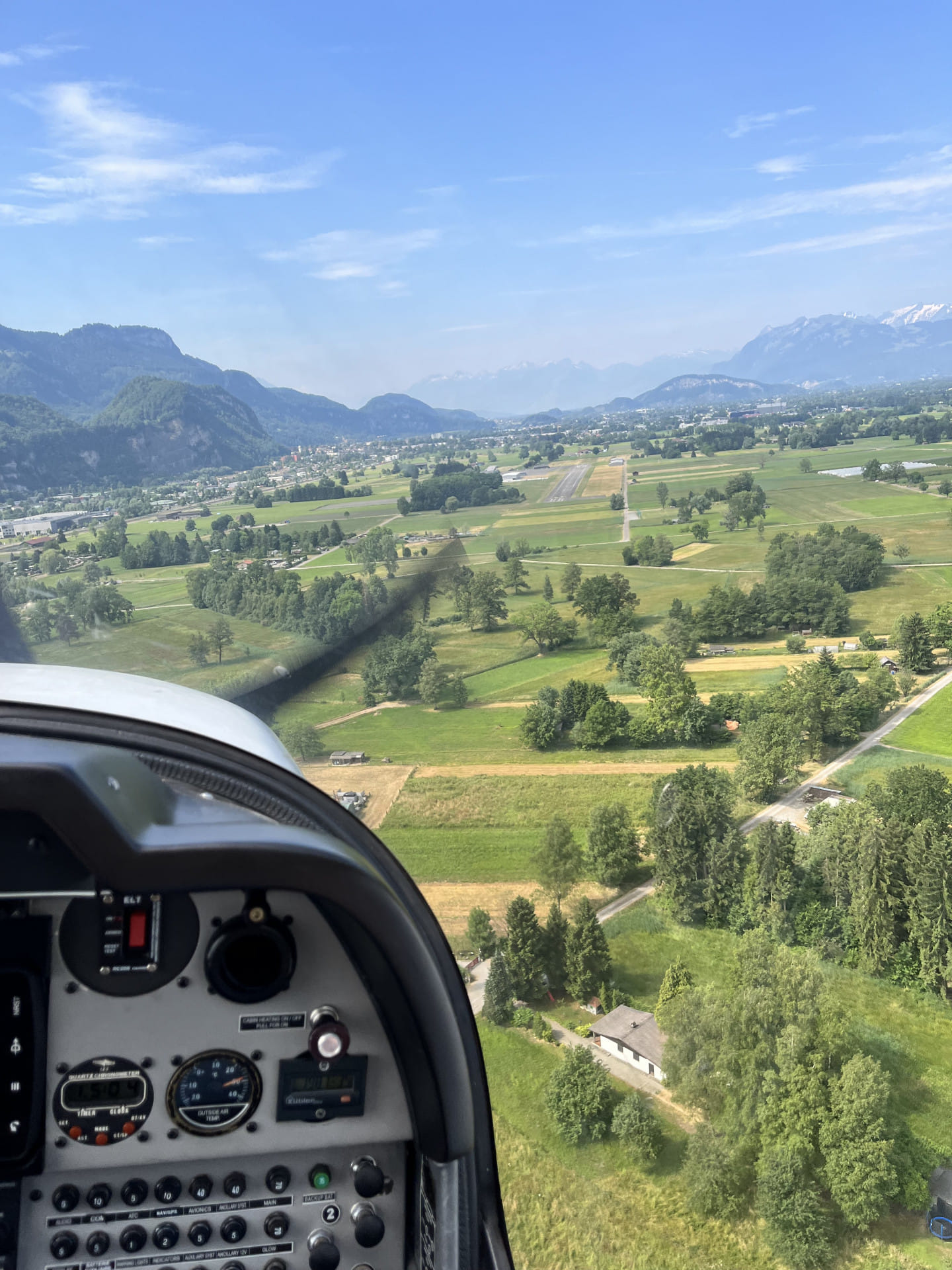 Anflug auf die Piste 23