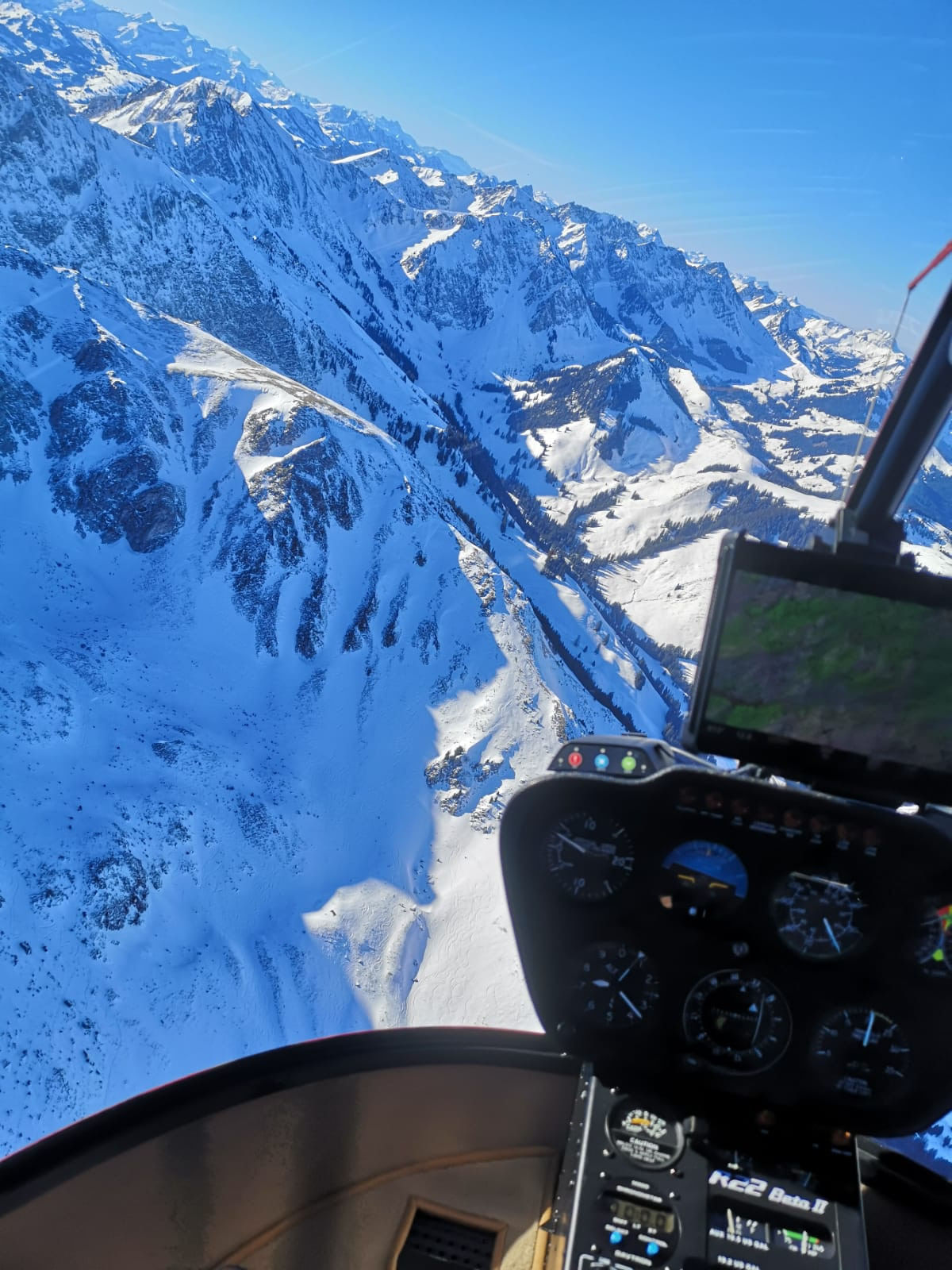 Schwarzsee Rundflug im R22