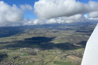 Survol Saint Anthème, Saillant, Viverols et Sauvessanges