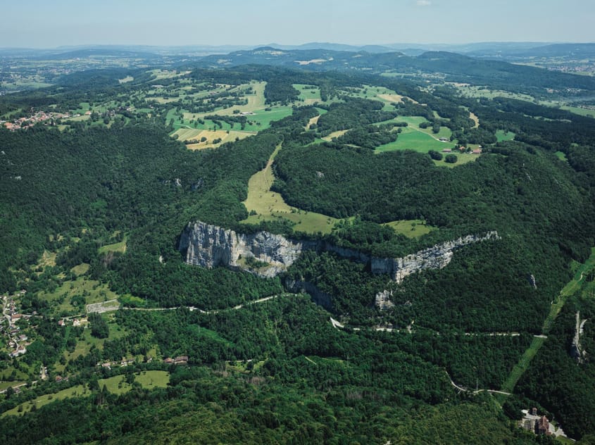Gorges de la Loue, Besançon & citadelle vues du ciel