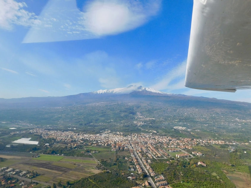 Flying East to West from Catania to Trapani