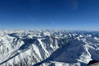 Matterhorn, Aletschgletscher und Jungfraujoch