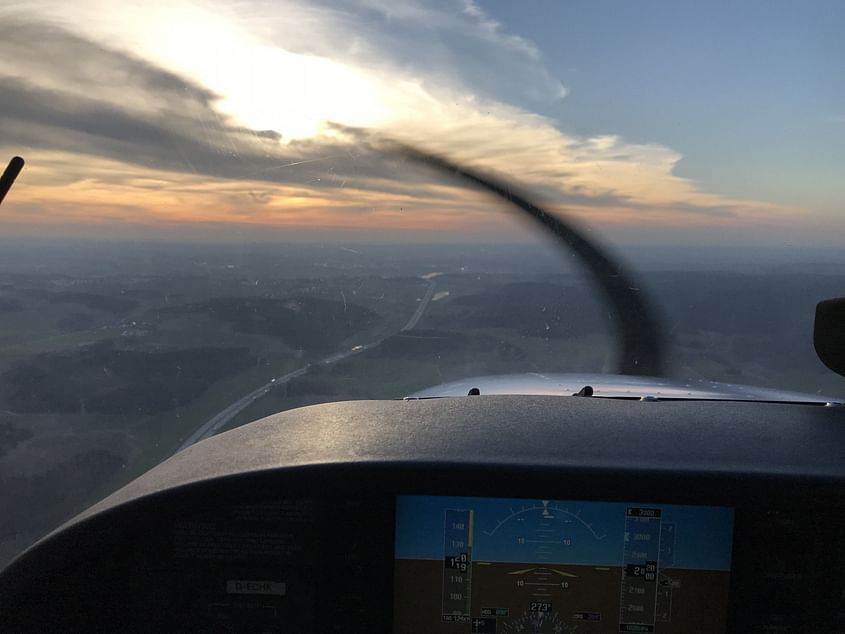 Rundflug über das Voralpenland