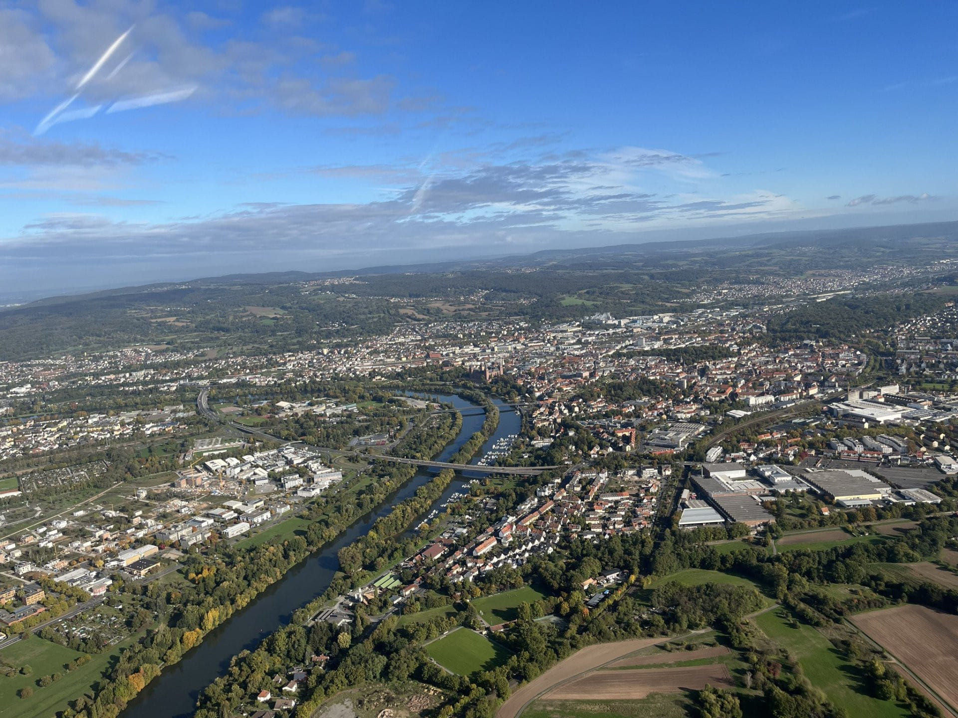 Hubschrauber Rundflug über Aschaffenburg