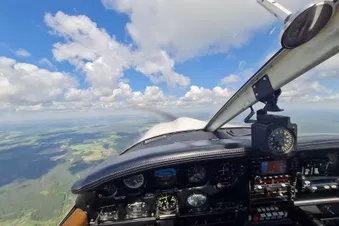 Ein "kleiner" Rundflug über das Oderbruch, entlang der ODER