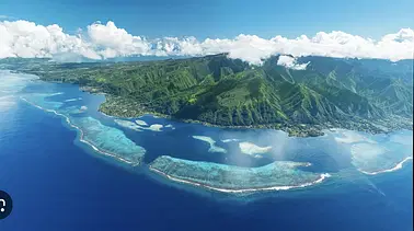 Vol autour de Tahiti (Grande ile + presqu'ile)