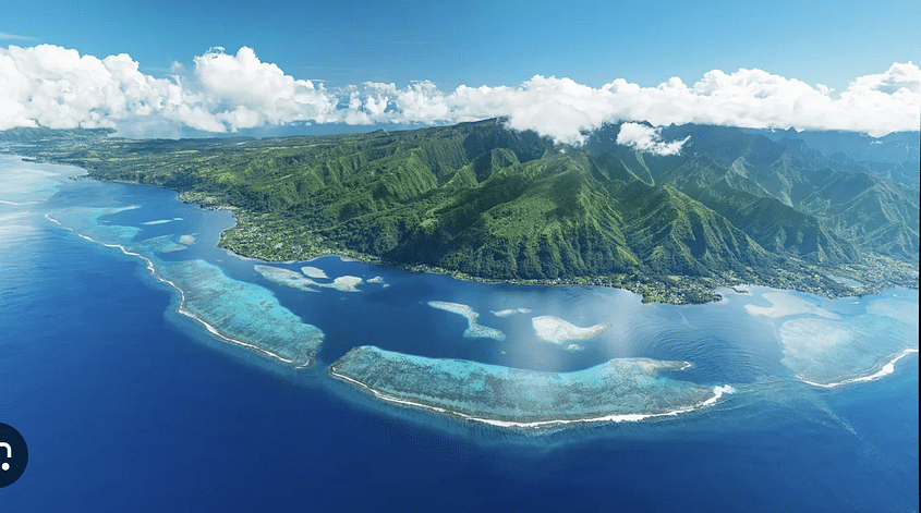 Vol autour de Tahiti (Grande ile + presqu'ile)