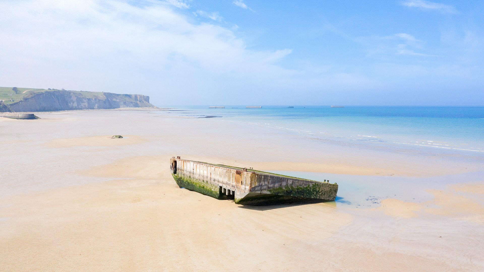 La plage d'Arromanches