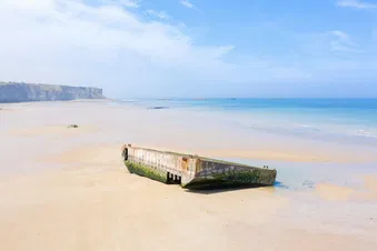 La plage d'Arromanches