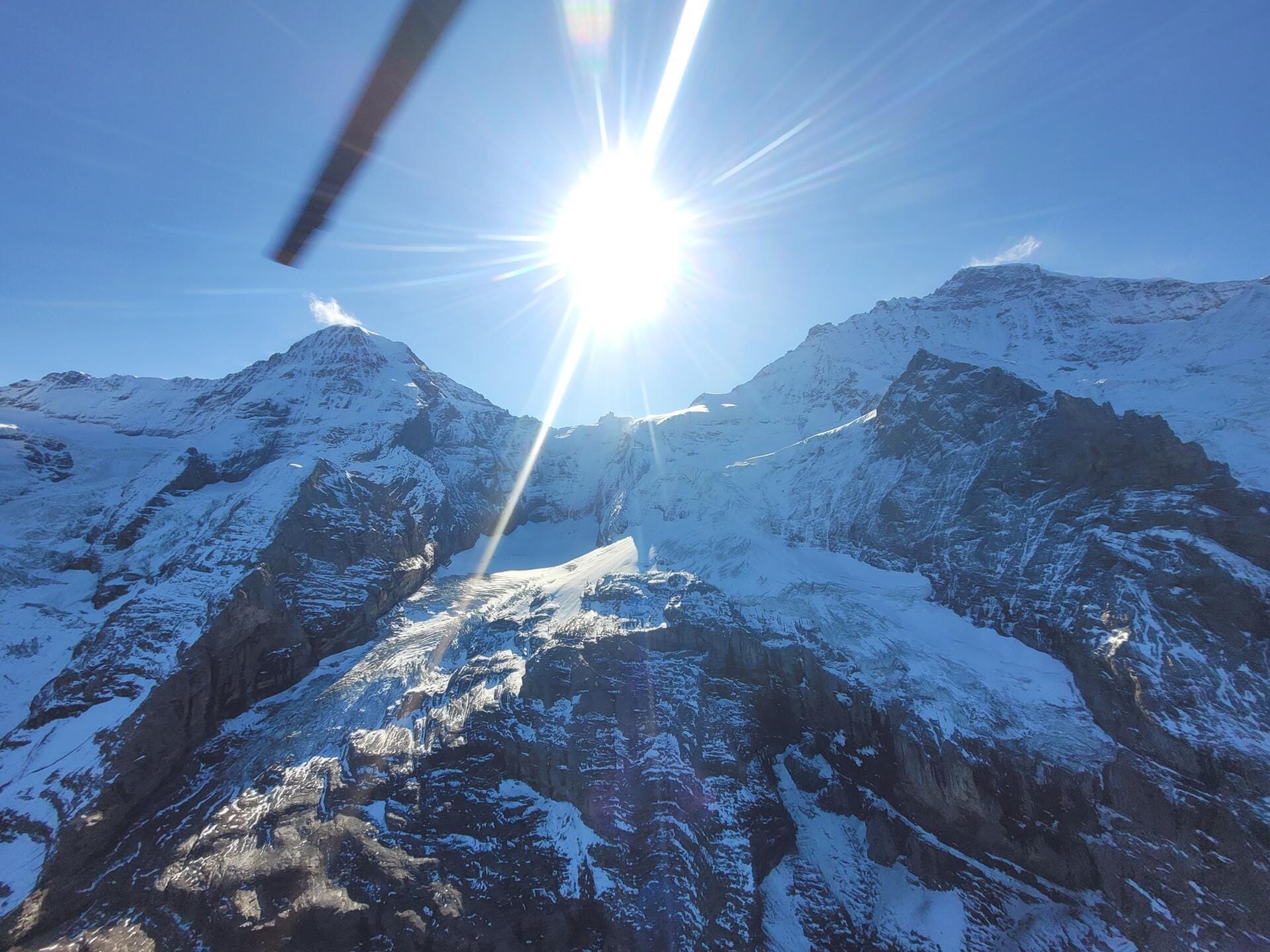 Mönch (links), Sphynx (mitte) und Jungfrau (rechts) zeigen sich von der schönsten Seite.