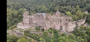 Rundflug über Heidelberger SCHLOSS,Mannheim,Odenwald