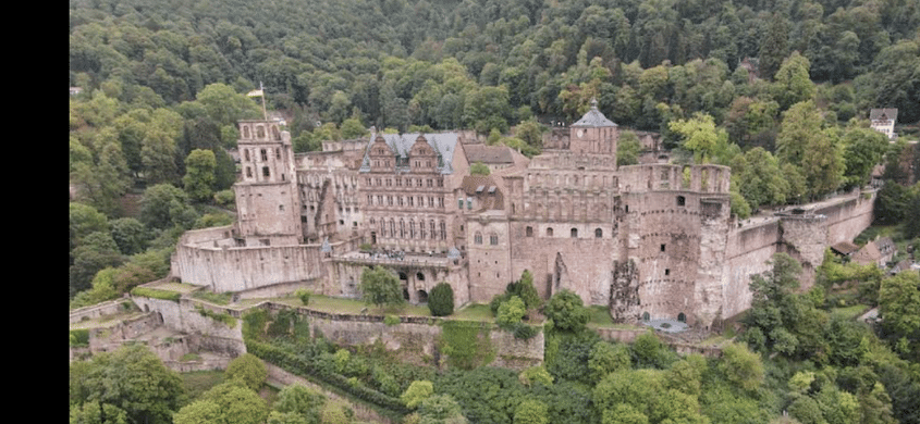 Rundflug über Heidelberger SCHLOSS,Mannheim,Odenwald