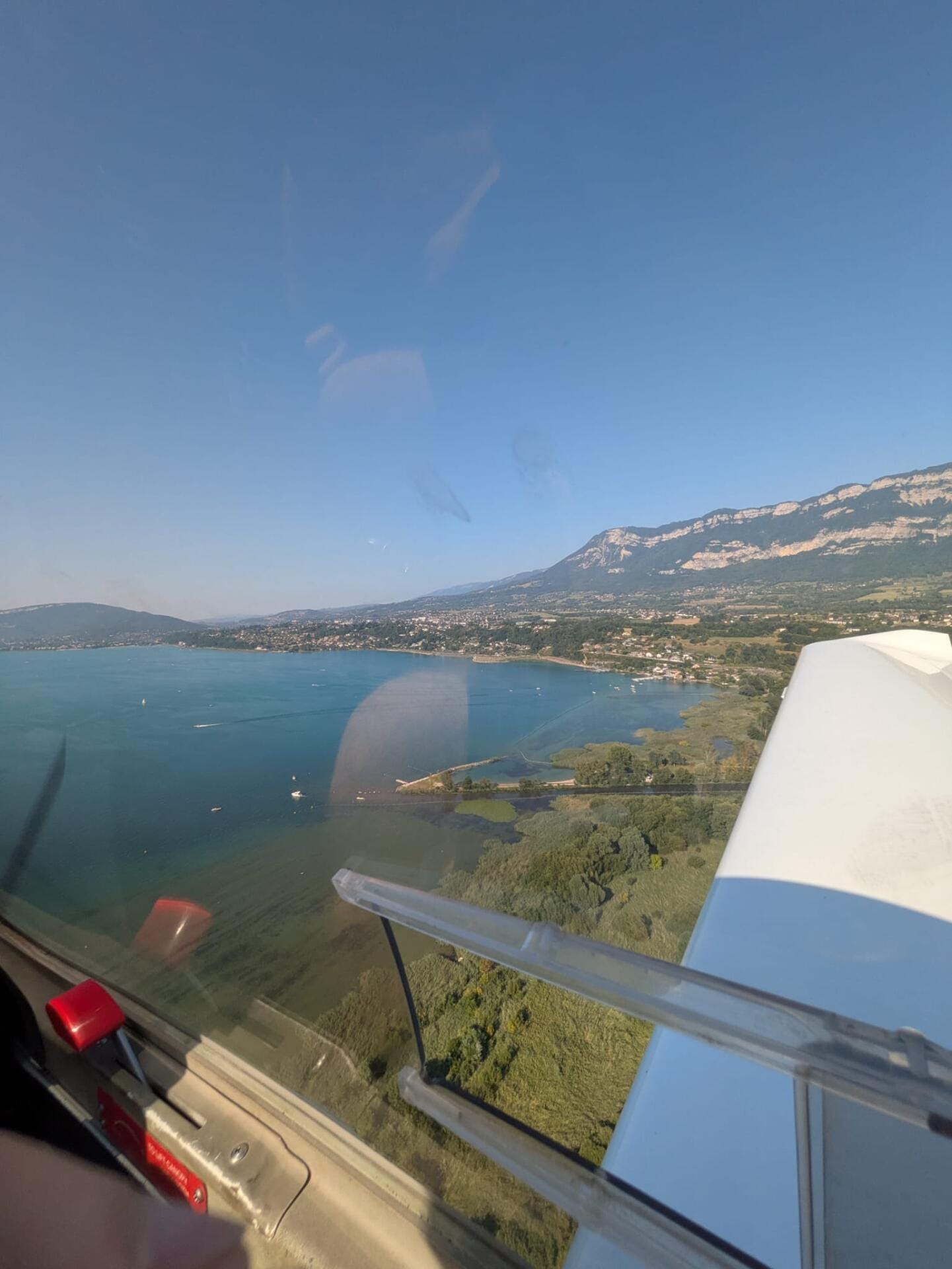 Aller-retour à Chambéry et survol du lac du Bourget