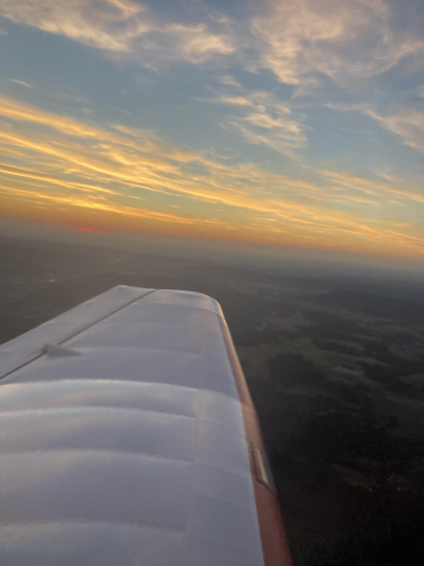 Vol coucher de soleil Vosges Alsace