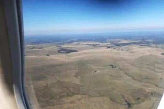 vue aérienne du plateau