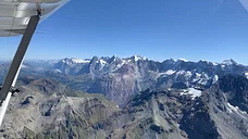 Flug zum Eiger, Mönch und Jungfrau in einer Light Wing AC4